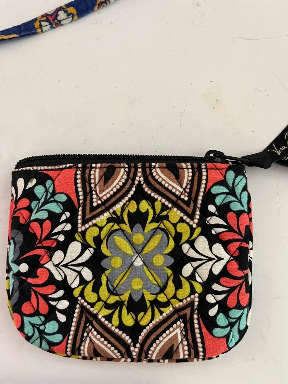 Vera Bradley Bundle  2 Cosmetic Zipper Bags plus 1 Zip ID Wallet/lanyard